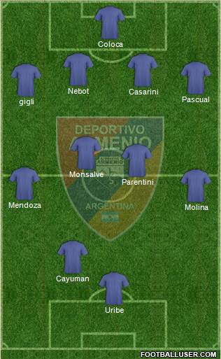Deportivo Armenio Formation 2016