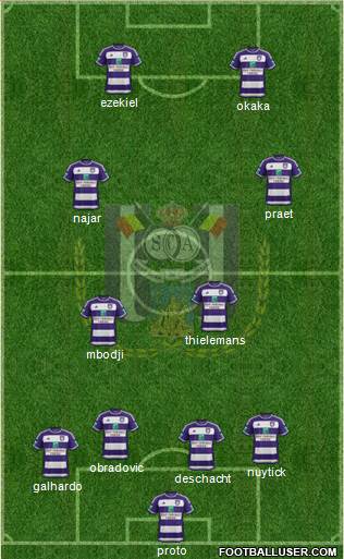 RSC Anderlecht Formation 2016