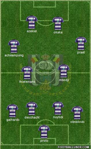 RSC Anderlecht Formation 2016