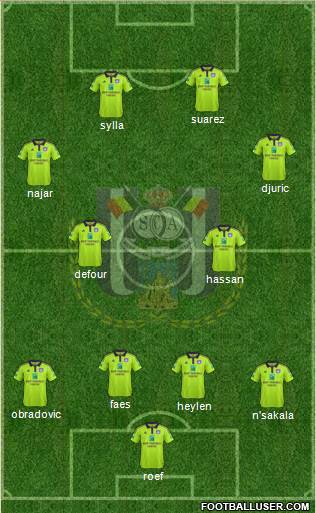 RSC Anderlecht Formation 2016