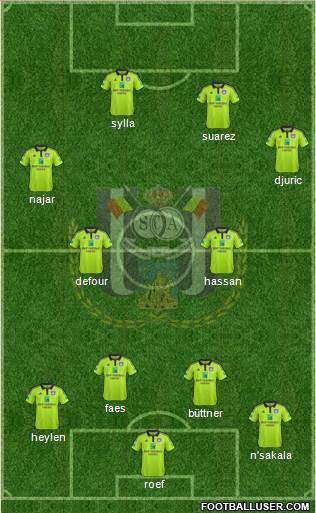 RSC Anderlecht Formation 2016