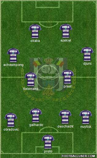RSC Anderlecht Formation 2016