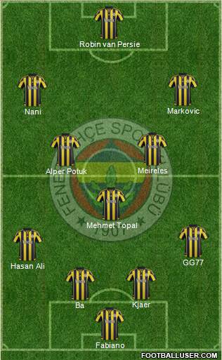 Fenerbahçe SK Formation 2016