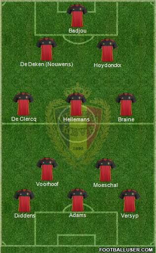 Belgium Formation 2016