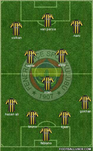 Fenerbahçe SK Formation 2016