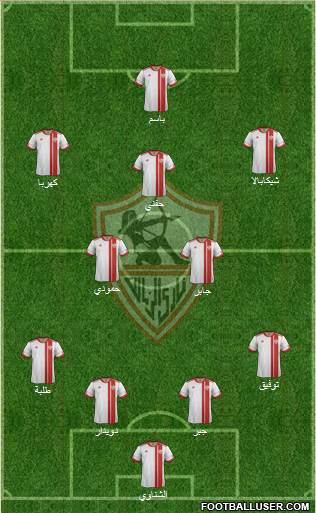Zamalek Sporting Club Formation 2016