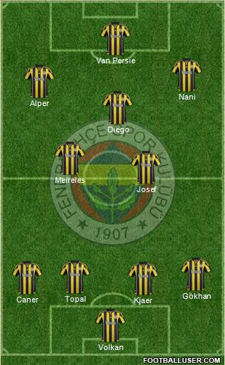 Fenerbahçe SK Formation 2016