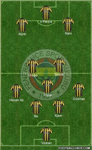 Fenerbahçe SK Formation 2016