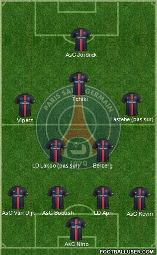 Paris Saint-Germain Formation 2016