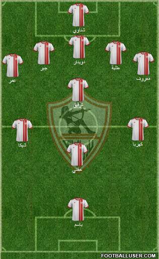 Zamalek Sporting Club Formation 2016