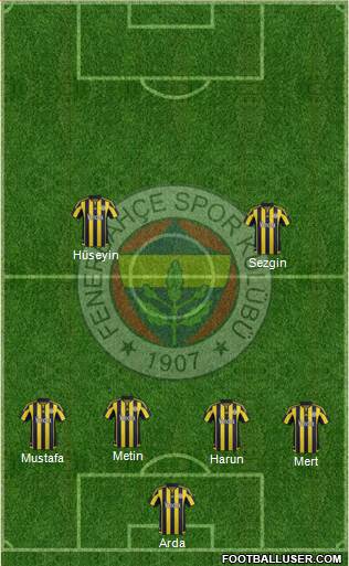 Fenerbahçe SK Formation 2016