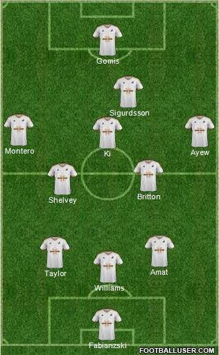 Swansea City Formation 2016