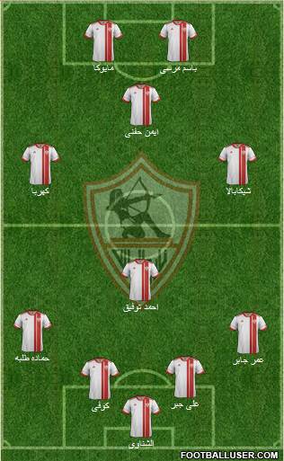 Zamalek Sporting Club Formation 2016