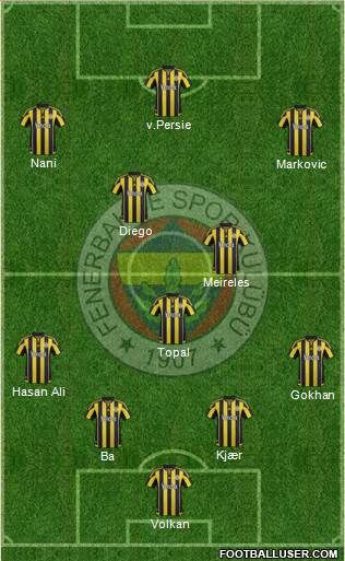 Fenerbahçe SK Formation 2016