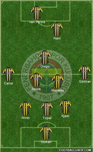 Fenerbahçe SK Formation 2016