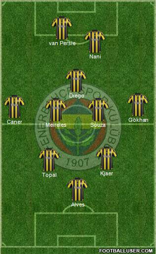 Fenerbahçe SK Formation 2016