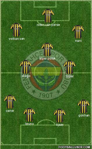 Fenerbahçe SK Formation 2016