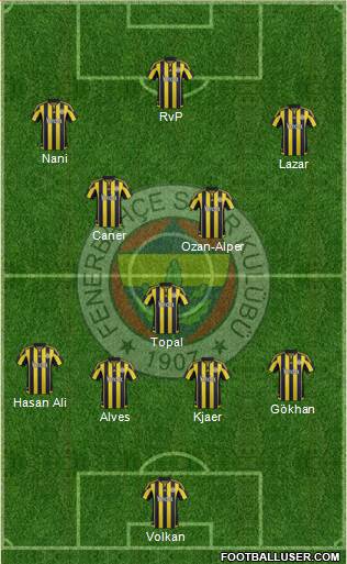 Fenerbahçe SK Formation 2016