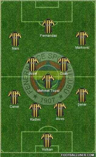 Fenerbahçe SK Formation 2016