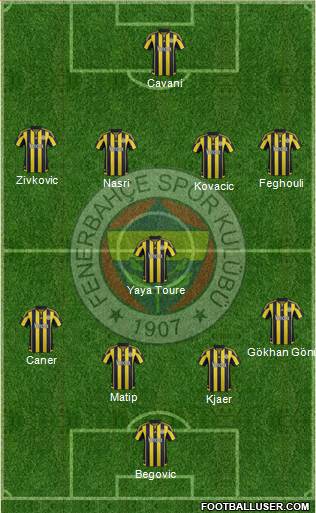 Fenerbahçe SK Formation 2016