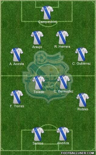 Club Puebla de la Franja Formation 2016