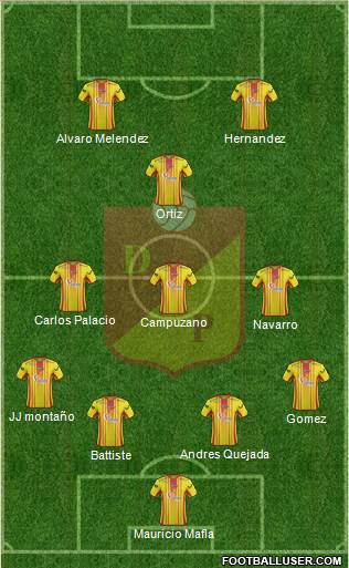 CS Deportivo Pereira Formation 2016
