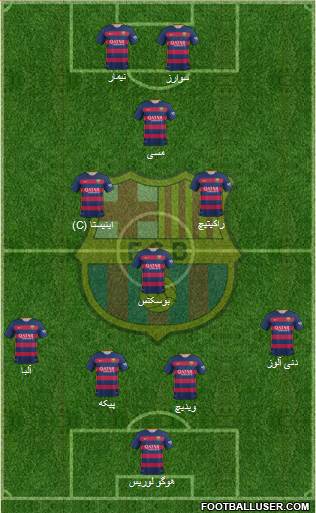 F.C. Barcelona Formation 2016