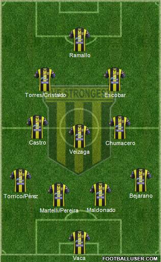 FC The Strongest football formation