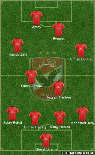 Al-Ahly Sporting Club Formation 2016