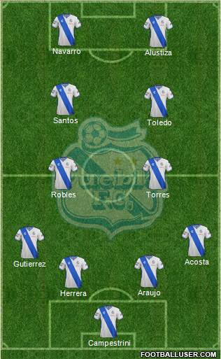 Club Puebla de la Franja Formation 2016