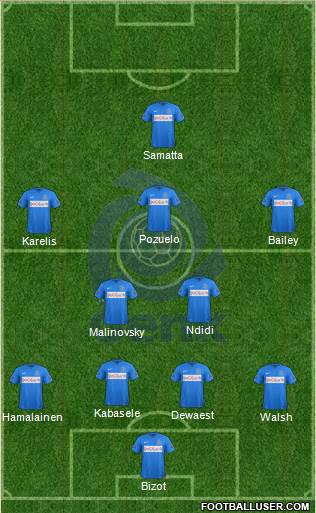 K Racing Club Genk Formation 2016
