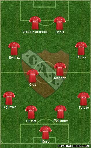 Independiente Formation 2016
