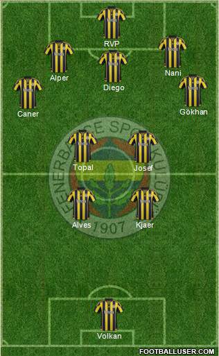 Fenerbahçe SK Formation 2016