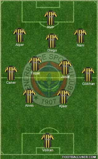 Fenerbahçe SK Formation 2016