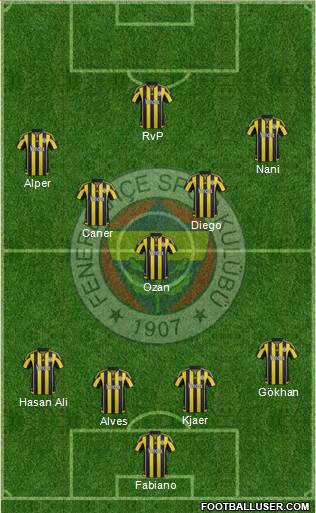 Fenerbahçe SK Formation 2016