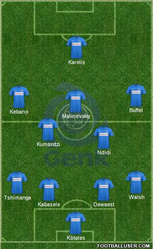 K Racing Club Genk Formation 2016