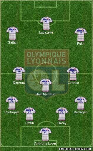 Olympique Lyonnais Formation 2016