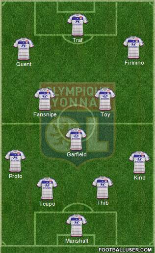 Olympique Lyonnais Formation 2016