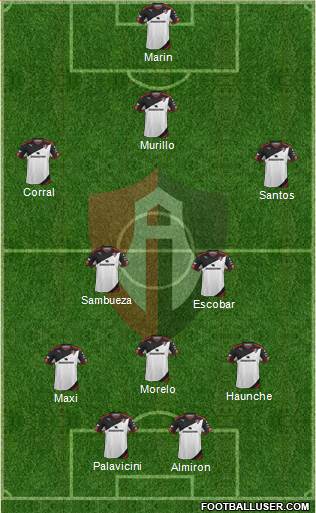 Club Deportivo Atlas Formation 2016
