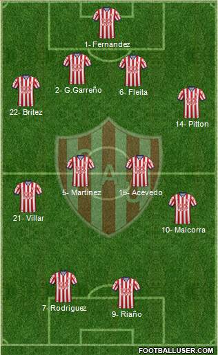 Unión de Santa Fe Formation 2016
