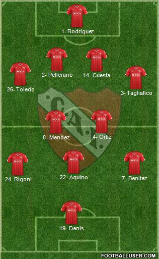 Independiente Formation 2016