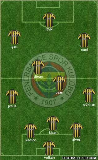 Fenerbahçe SK Formation 2016