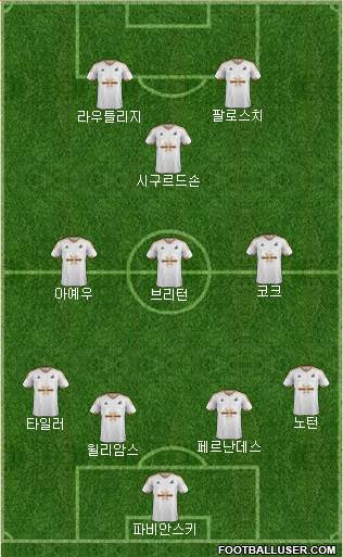 Swansea City Formation 2016