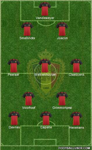 Belgium Formation 2016