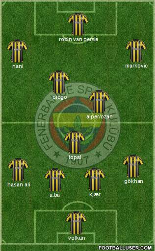 Fenerbahçe SK Formation 2016