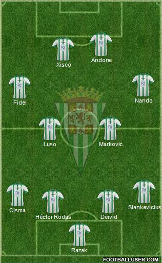 Córdoba C.F., S.A.D. Formation 2016