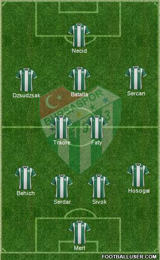 Bursaspor Formation 2016