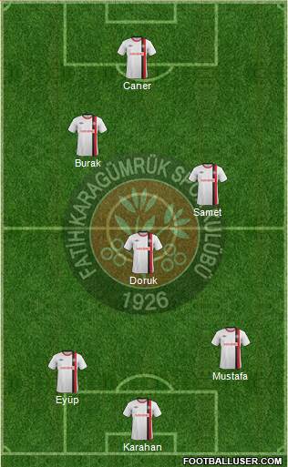 Fatih Karagümrük Formation 2016