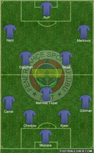 Fenerbahçe SK Formation 2016