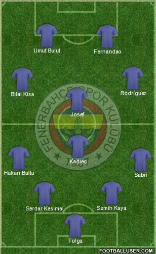 Fenerbahçe SK Formation 2016